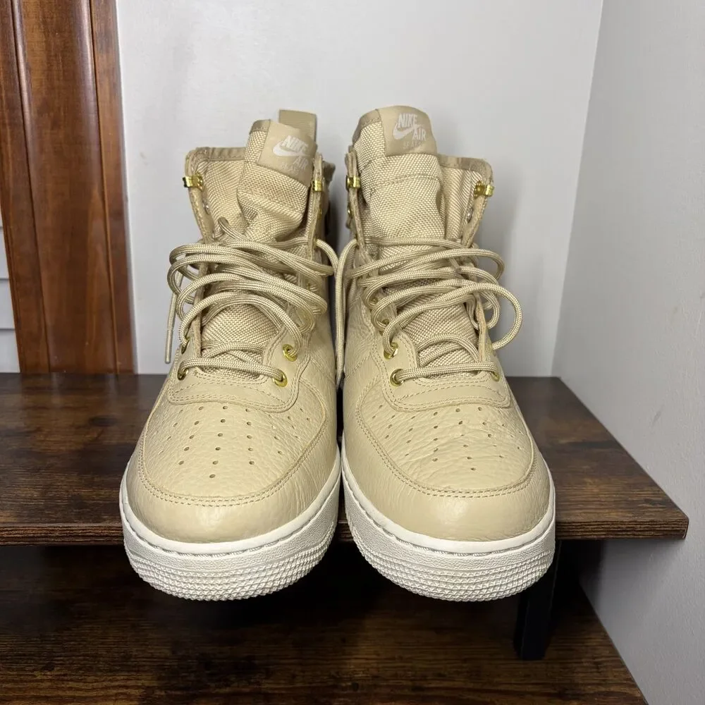 Size 10.5 - Nike SF Air Force 1 Mid Mushroom Sneakers - Excellent Condition